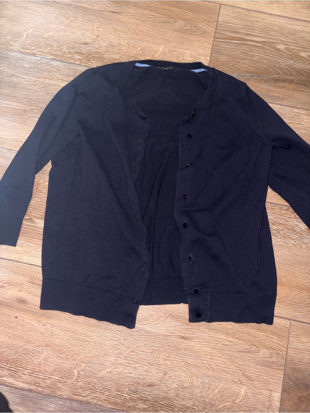 Talbots Navy Women's Button-Front Cardigan Sweater